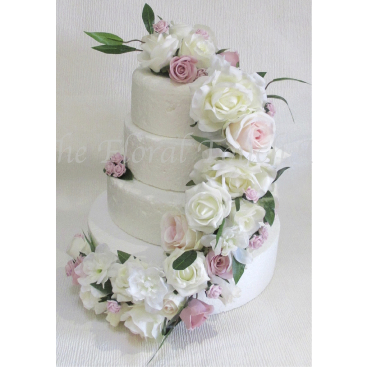 Stunning Pink & Ivory Avalanche Cake Cascade